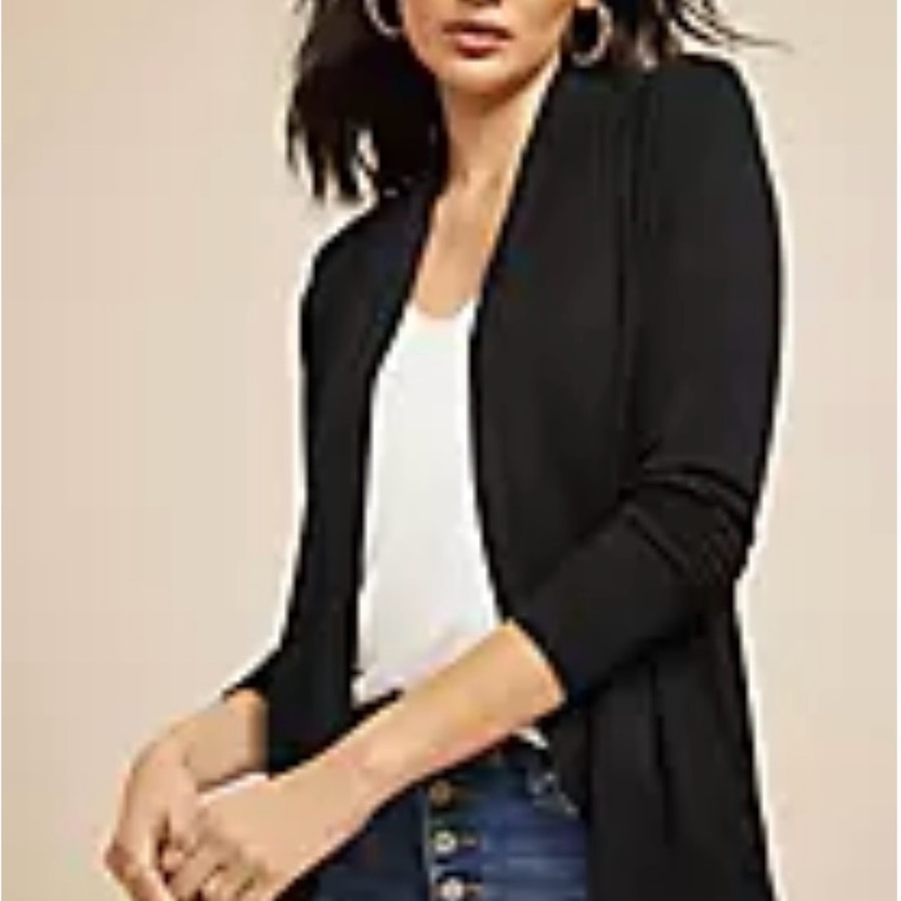 Maurices Black Open-Front Cardigan